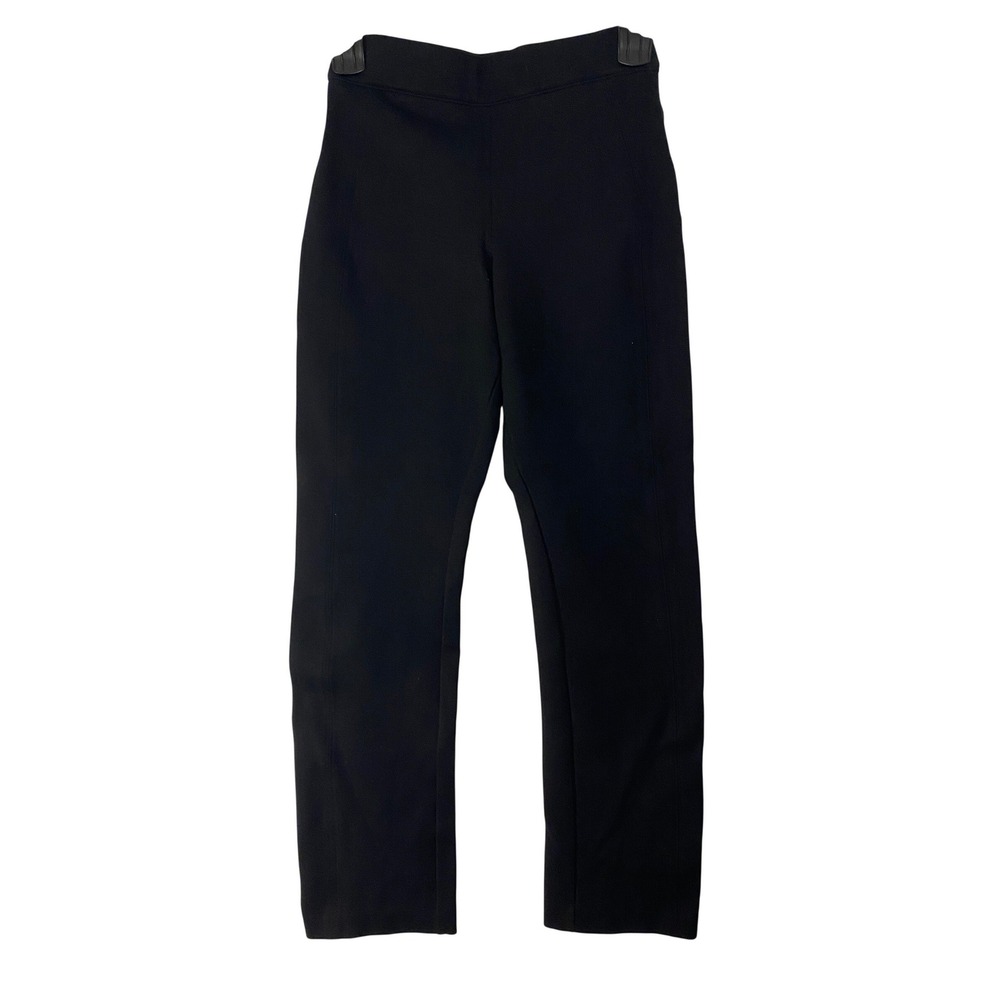 Spanx‎ The Perfect Pant Slim Straight Leg Black Pull On Trousers Womens Small